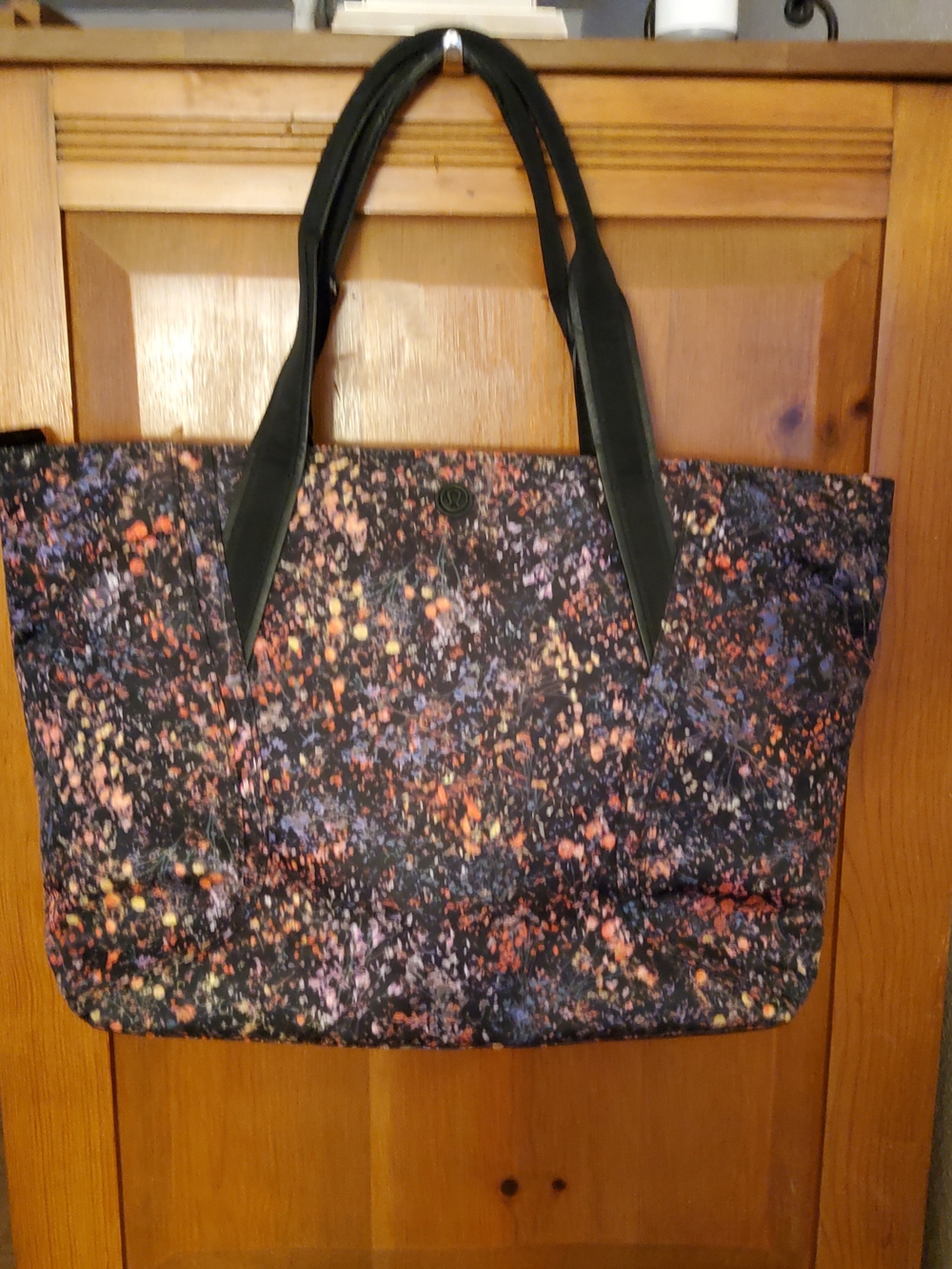 lululemon athletica Black Multicolor Splatter Tote